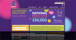 Desktop Screenshot of nationalbingo.co.uk